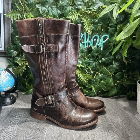Bed Stu Shoes - Bed Stu Women's Tall Boots Cobbler Series Brown Leather Size 8